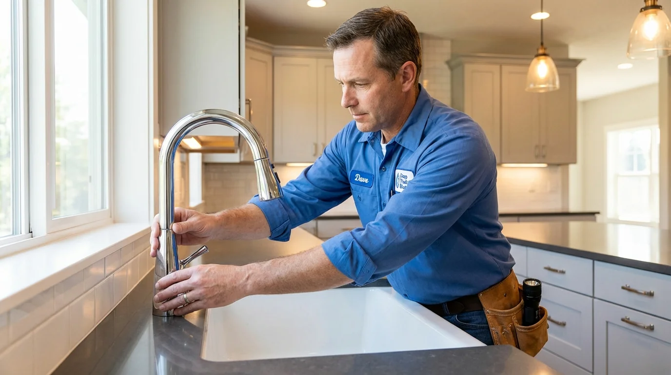 Kitchen faucet installation by Johns Plumbing LLC in Valley Cottage