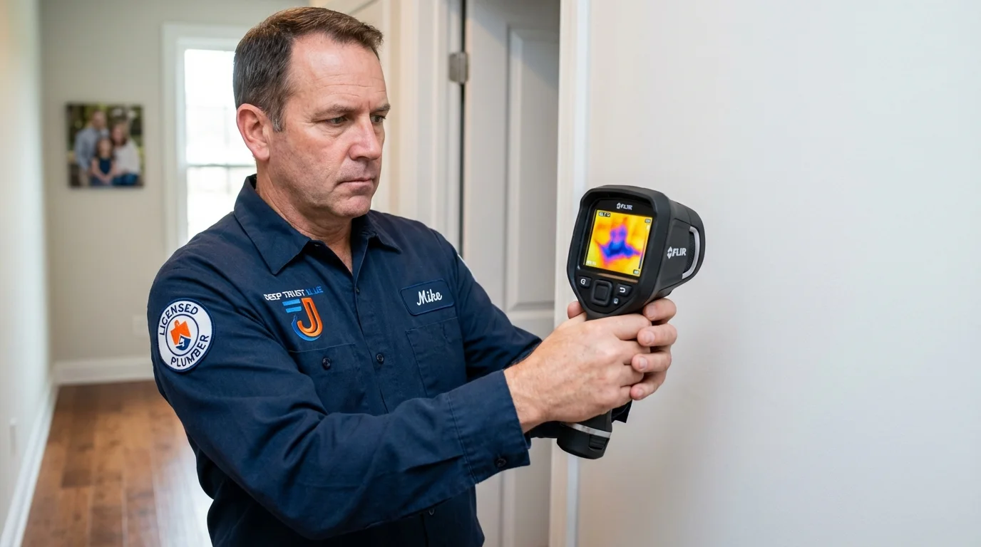 Thermal imaging leak detection by Johns Plumbing LLC in Valley Cottage